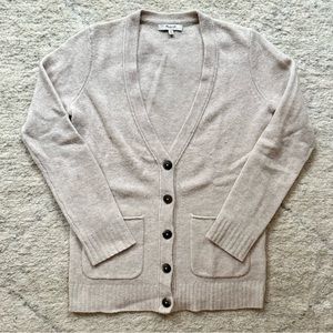 Madewell Heathered Oatmeal Coffee Shop Cardigan Sweater